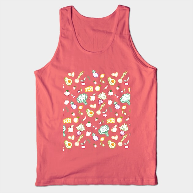 Fruits pattern Tank Top by King Tiger